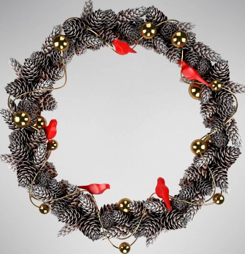 Decorative wreath 3D Model