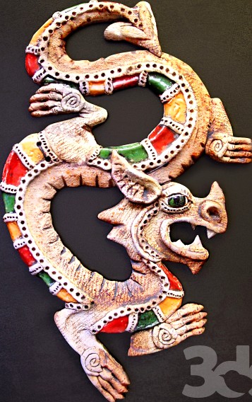 Ceramic panel &amp;quot;Dragon&amp;quot;