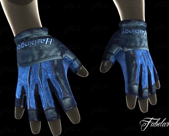 Weight lifting gloves 2 3D Model