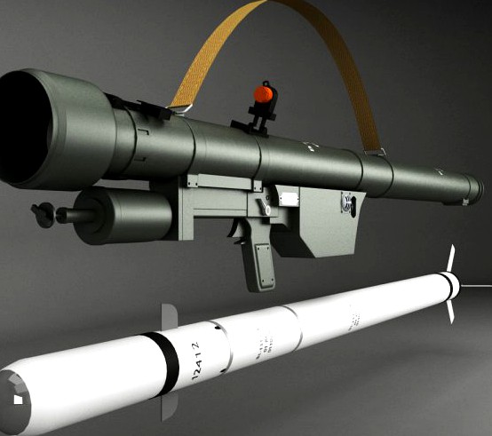 SA7 Gral Rocket Launcher Pack 3D Model