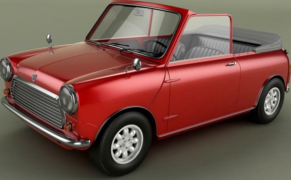 Crayford Mini Convertible 3D Model