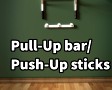 Pullup bar and Pushup sticks 3D Model