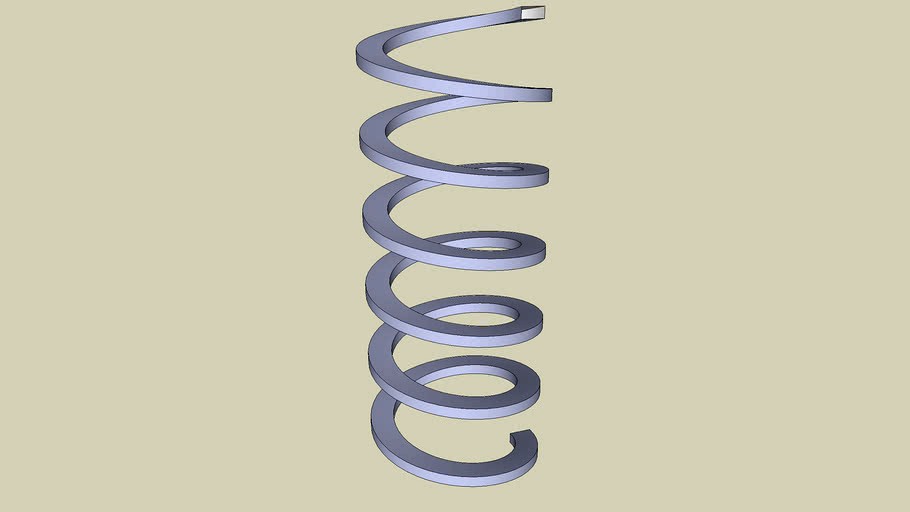 Square section spiral