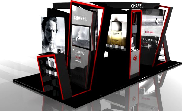 Exhibition stand Chanel 3D Model