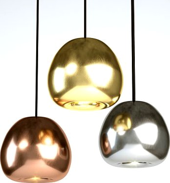 Tom Dixon Void Mini Copper Pendant 3D Model