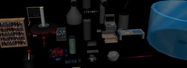 Lab equipment package 1 3D Model