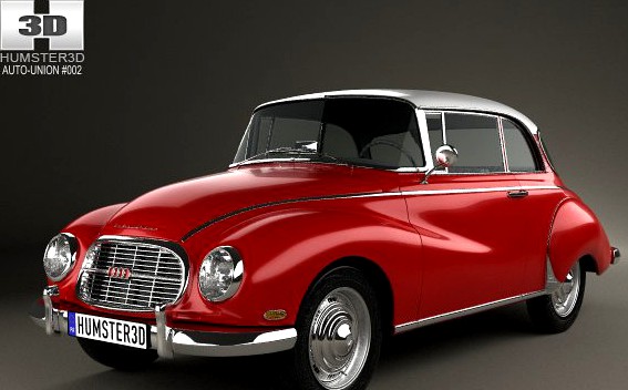 Auto Union 1000 S coupe de Luxe 1959 3D Model