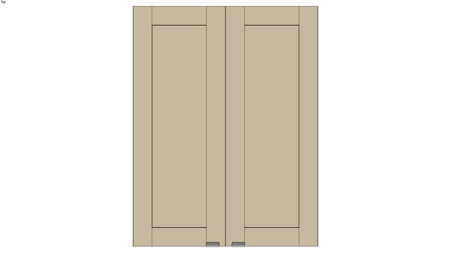 Wall Double Door 39Hx15D