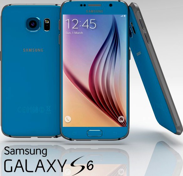 Samsung Galaxy S6 Topaz Blue 3D Model