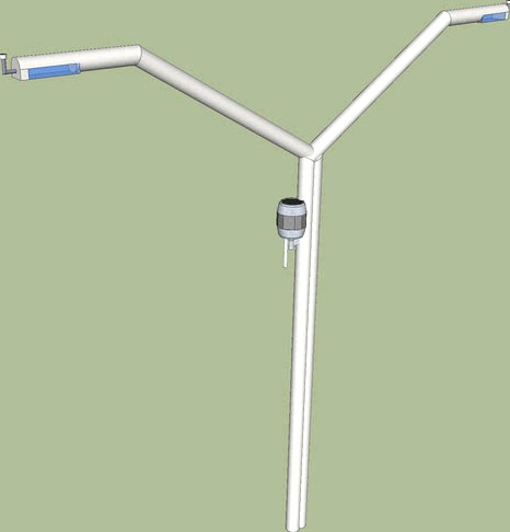 duble street light