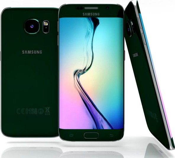 Samsung Galaxy S6 Edge Emerald Green 3D Model