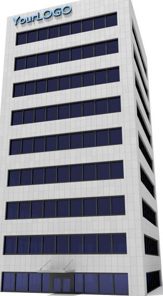 Generic Building  9 Floors 3D Model