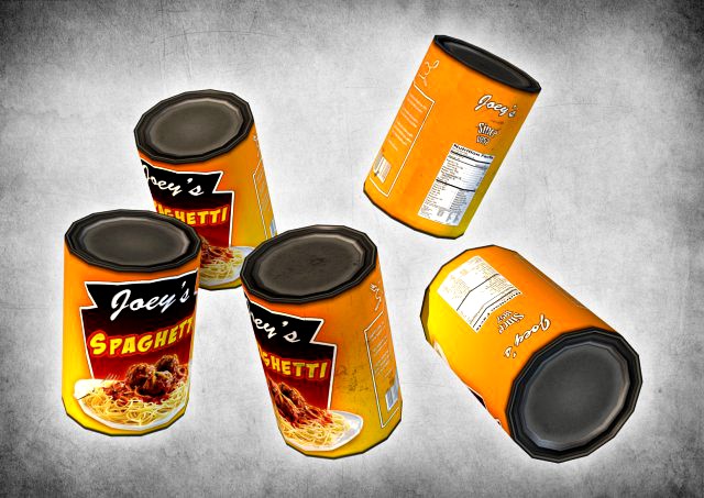 Canned Spaghetti 3D Model