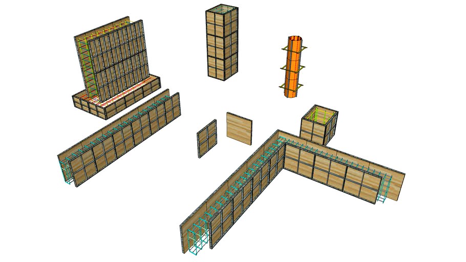 Formwork with reinforcement