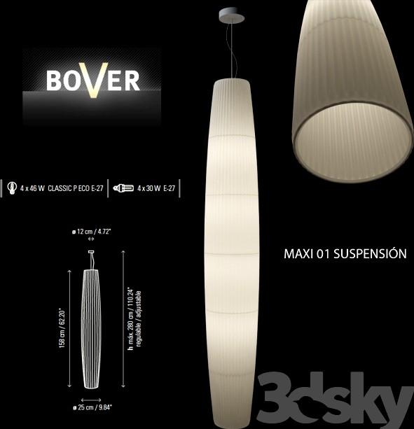 Lamp Bover MAXI 01 SUSPENSIÓN