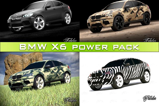 BMW X6 Power Pack 3D Model