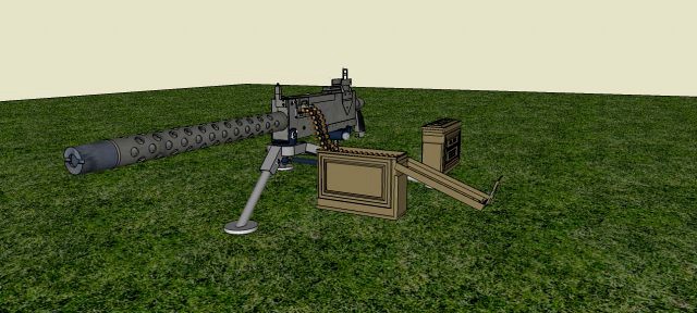 M1919 A4 Browing 3D Model