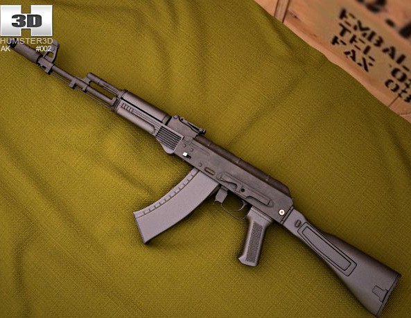 AK-74M 3D Model