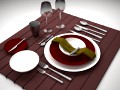 Dinner Set 3D Model