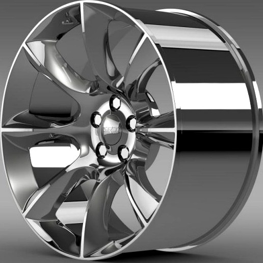 Dodge Challenger SRT rim 3D Model