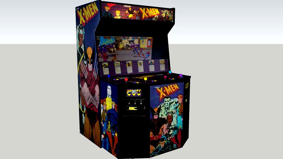 X-men 6-player arcade game