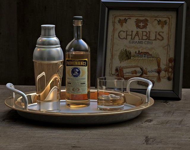 Set Whiskey 3D Model