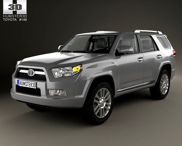 Toyota 4Runner with HQ interior 2011 3D Model