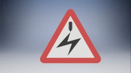 Electrified Overhead Cable Ahead P779 Road Sign