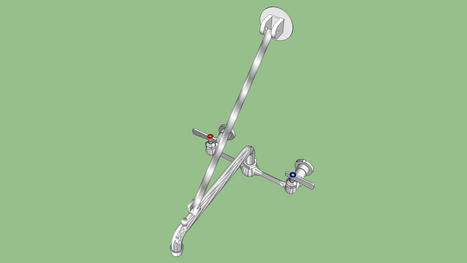 T&S Mop Sink faucet 3d model