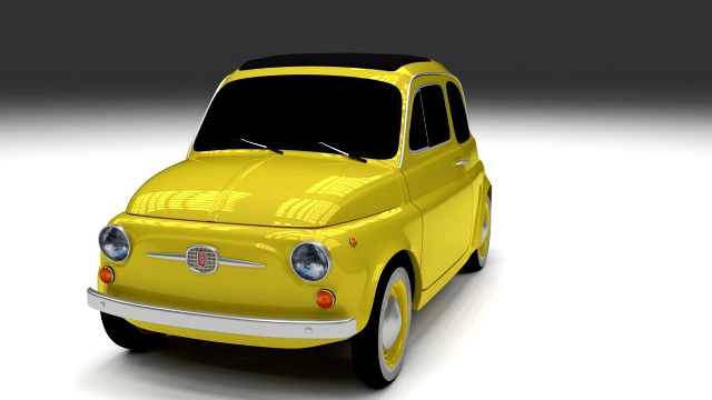 Fiat Nuova 500D 1960 3D Model