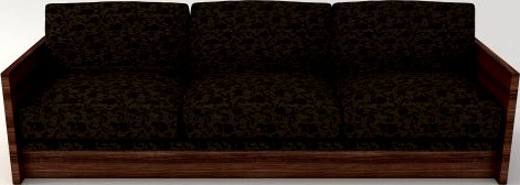 Retro Cloth Sofa 3D Model