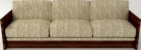 Plant Pattern Couch 3D Model