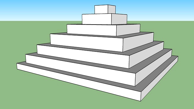 square base pyramid steps