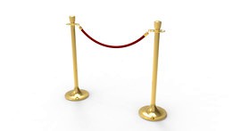 Stanchions and rope barrier