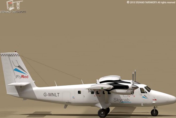 DHC6 Twin Otter 3D Model