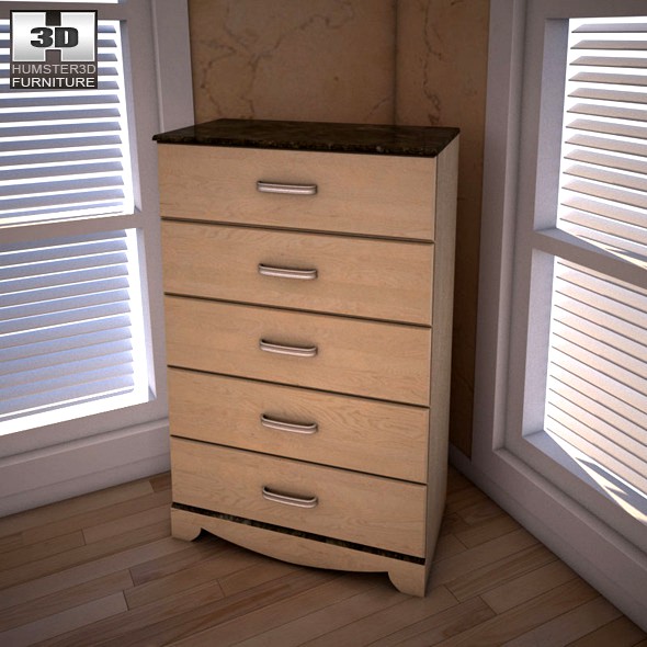 Ashley Olivia Bay Chest - 3D model.