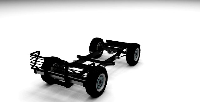 SUV Chassis 3D Model