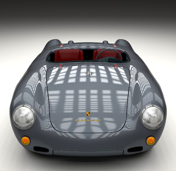 Porsche 550 Spyder gray