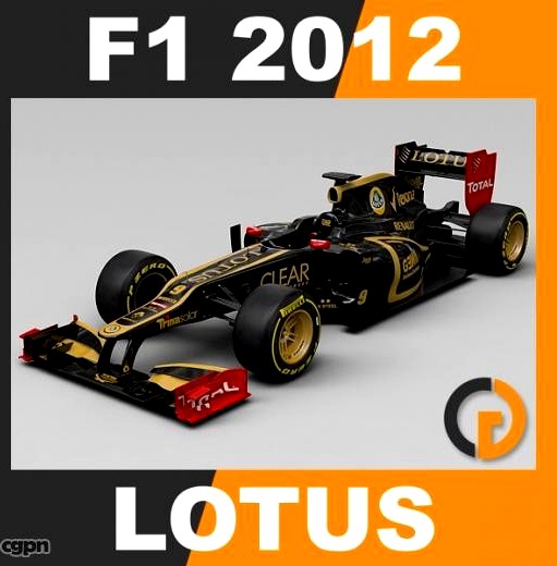 F1 2012 Lotus E20 - Lotus F1 Team3d model