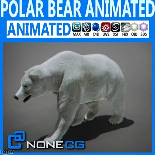 Animated Polar Bear3d model