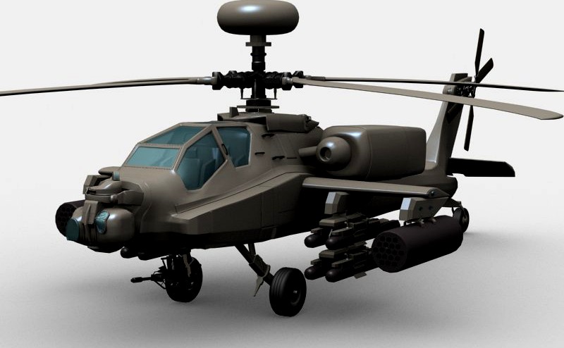 Apache Helicopter3d model