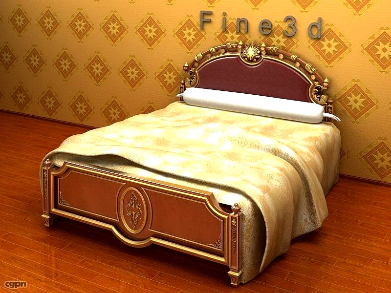 antique-03-Bed-a0153d model