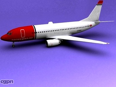 Boeing 737 Norwegian Air Shuttle 23d model