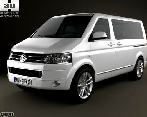 Volkswagen Transporter Caravelle Multivan 20113d model