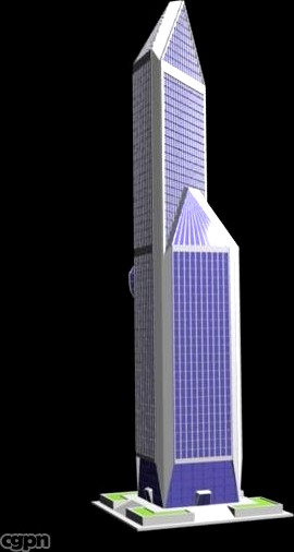 Blue Skyscraper3d model