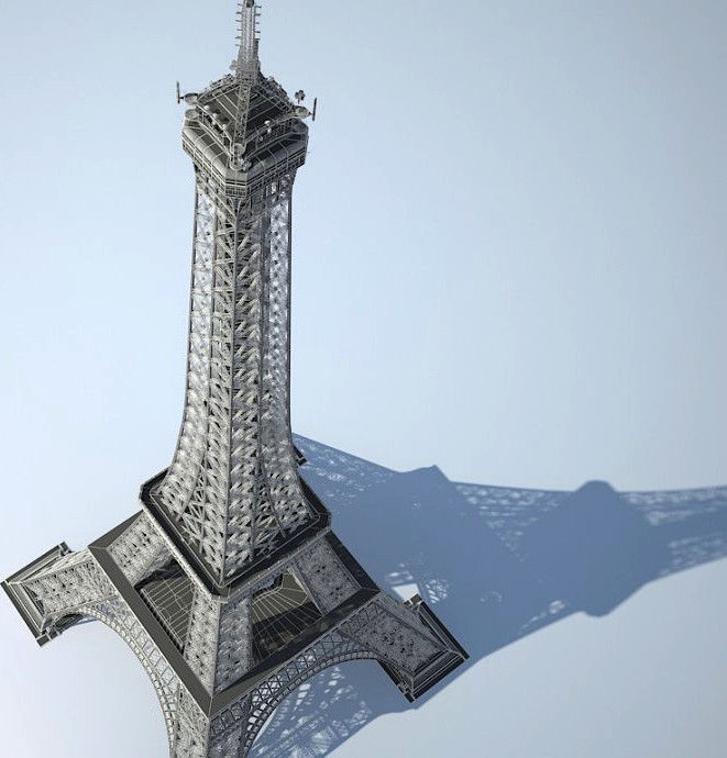 Eiffel Tower High Detail3d model