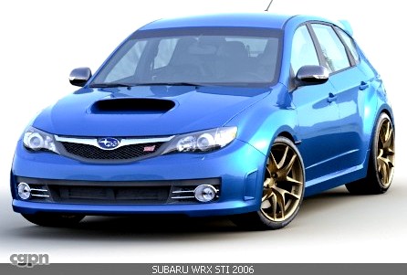 SUBARU WRX STI 20083d model