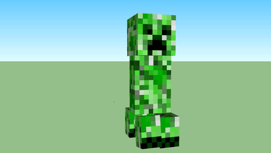 Minecraft Creeper ~ 3D Model ~ Download #90658376