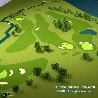 Golf course3d model