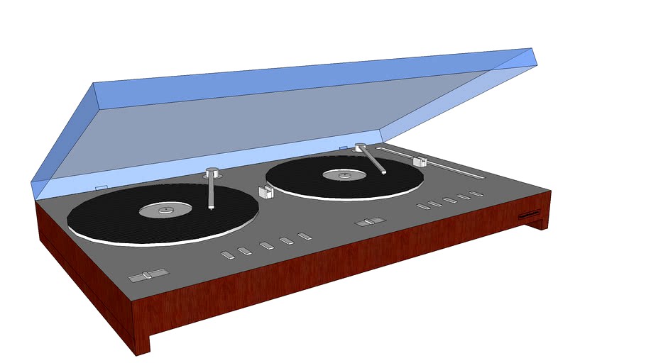 LP Player With Cover Designed by: J L